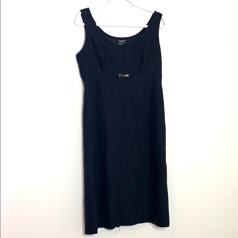 Doncaster Black Wool & Silk Blend Dress
